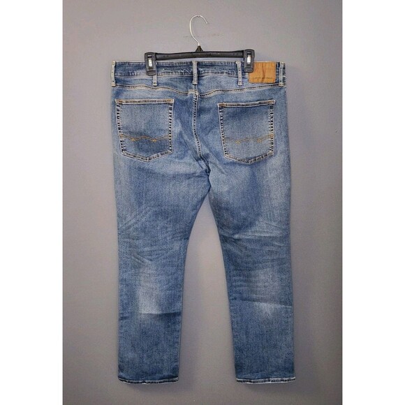 American Eagle Jeans Men's 38x30 Slim Straight Airflex + Blue Denim Lot Of 3 - Picture 7 of 16